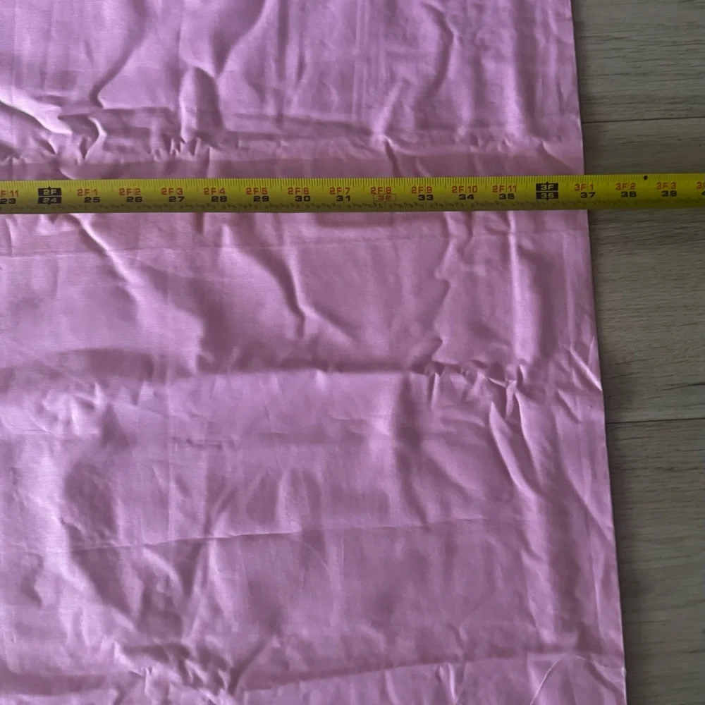 New Vintage Pink Cotton Sheet and Pillowcase Set Crochet Lace Cottagecore twin
